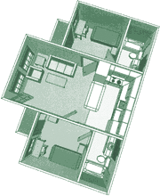 Student Housing 2 Bedroom Floorplan