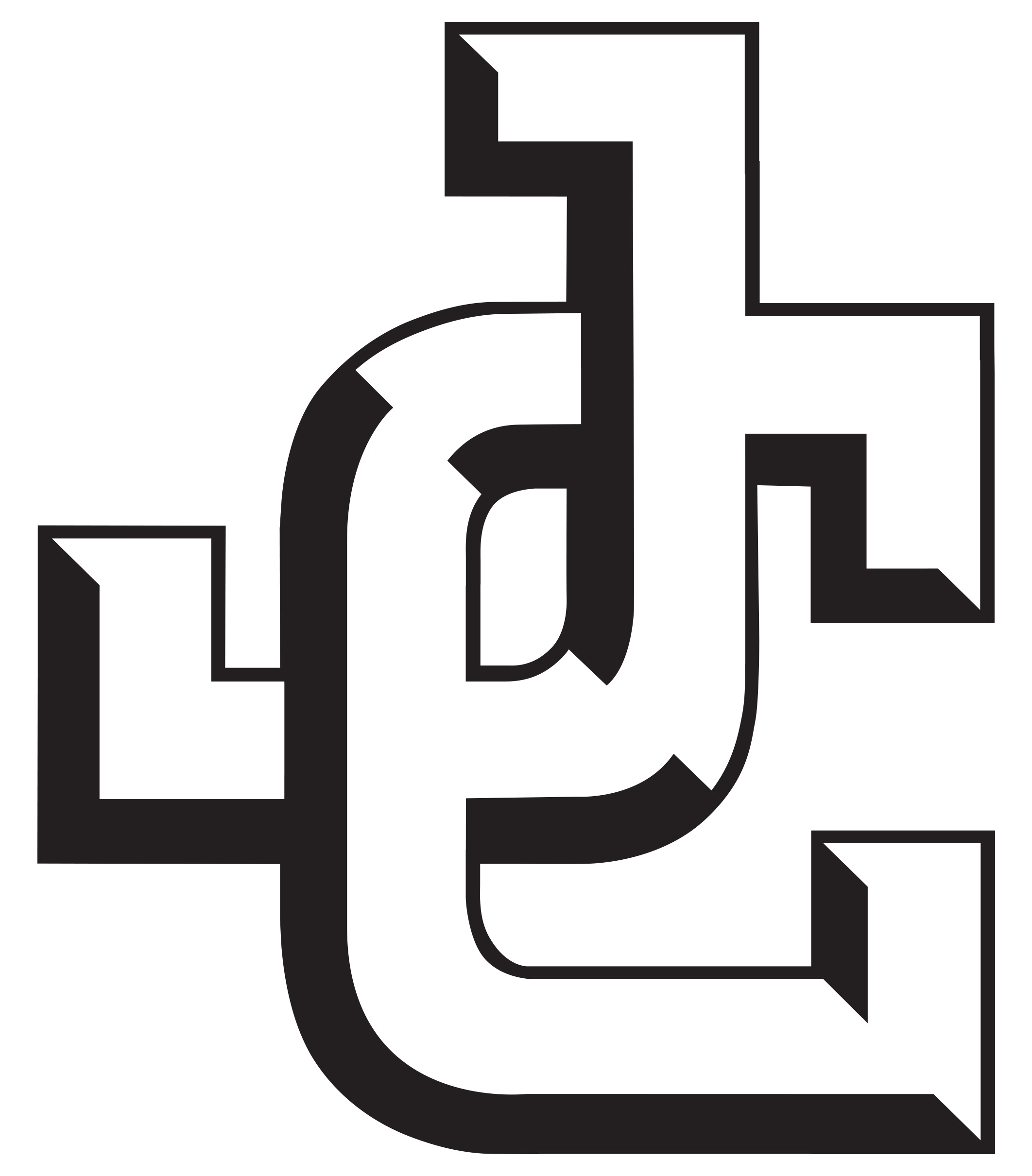 Interlocking Black JC Logo