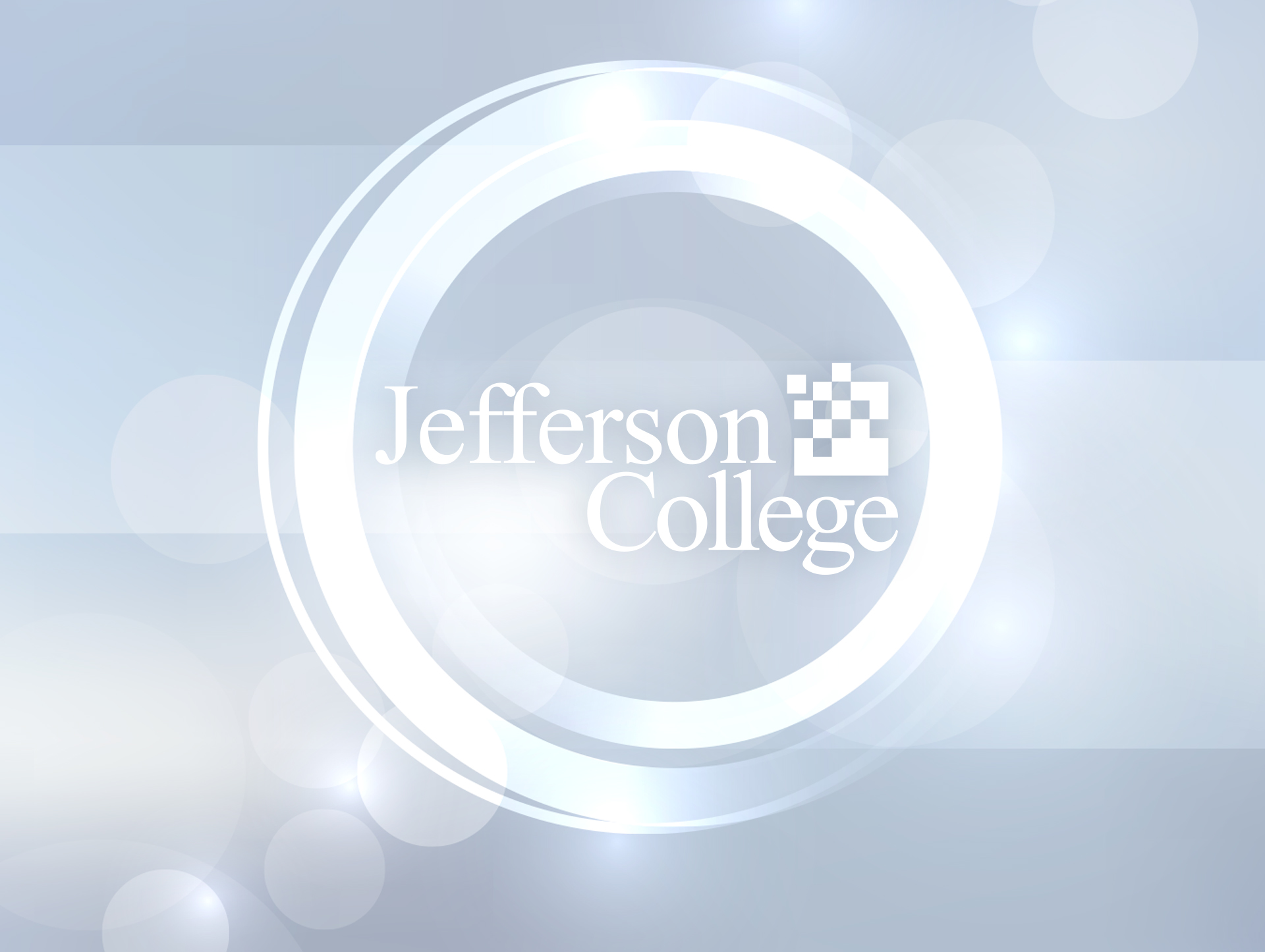 Jefferson College Logo on Silver Background