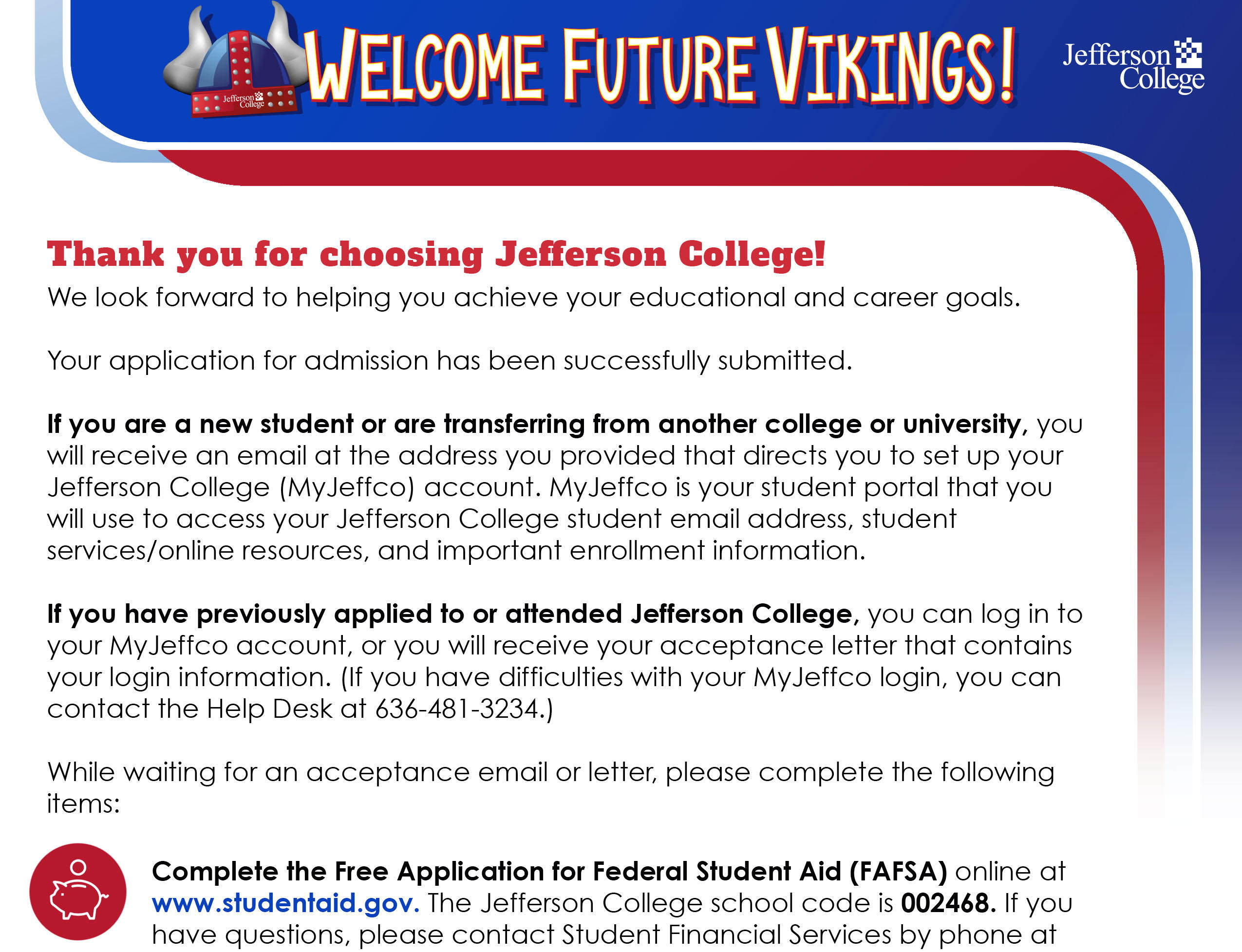 Admissions Application 1