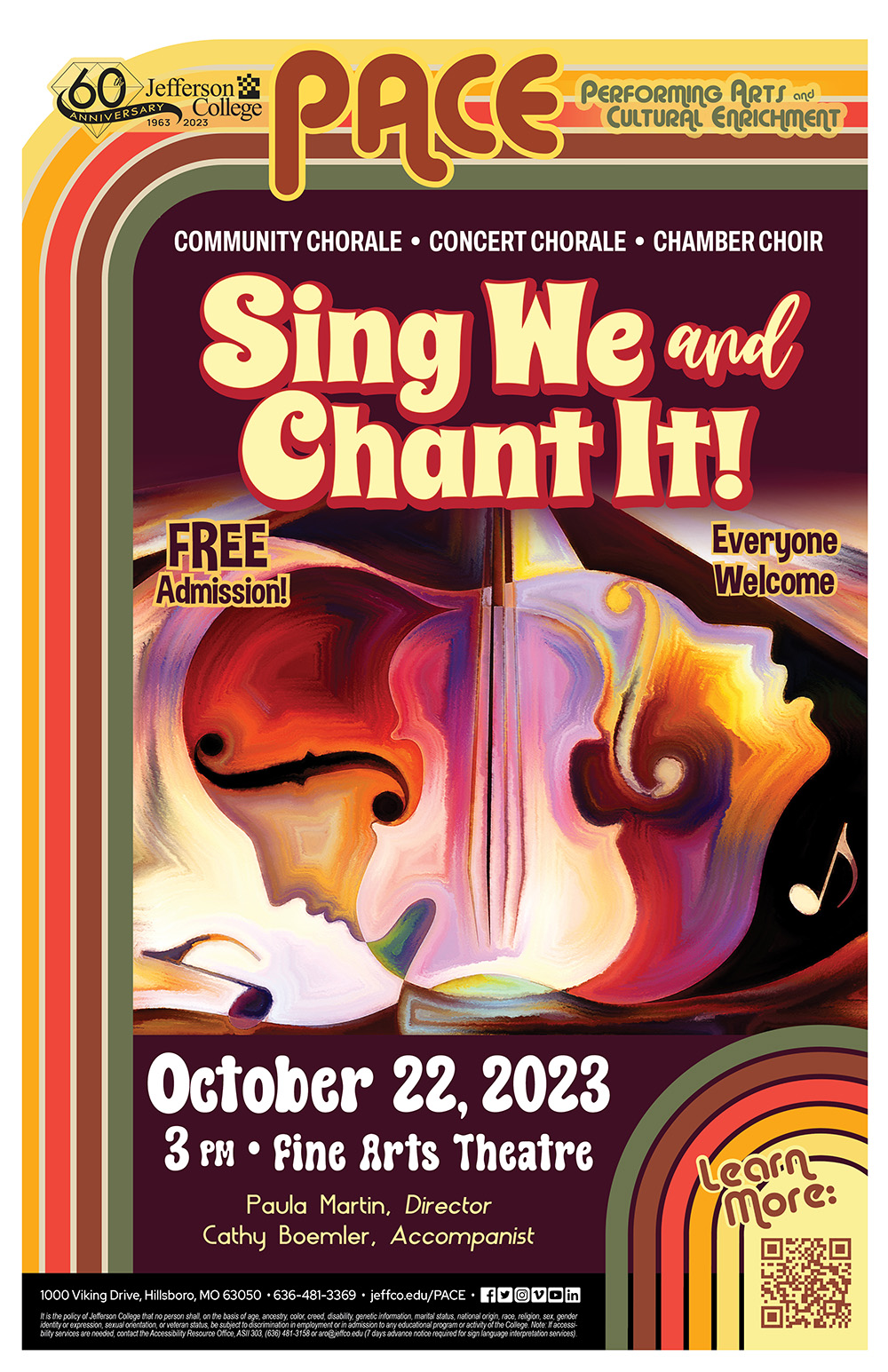 PACE Sing We and Chant It! Concert Oct. 22