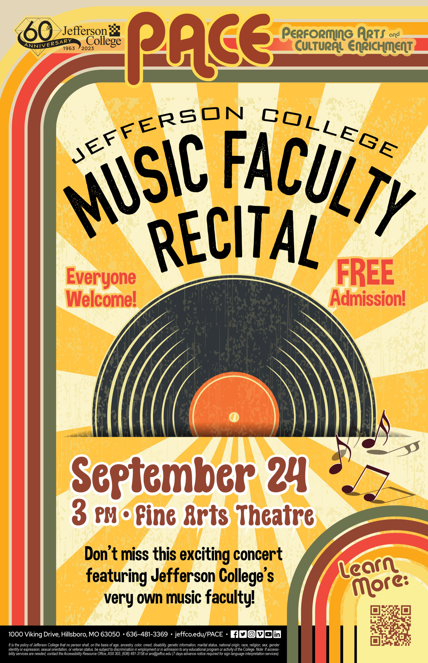 Music Faculty Recital poster